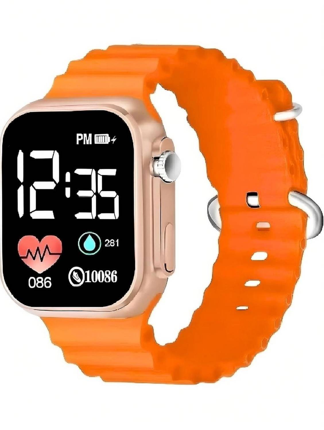 asep Luxurious Waterproof Silicon Colored Led Digital Watch For Boys and Girls Luxurious Waterproof LED Digital Fashion Watch For Boys and Girls and Women Digital Watch - For Boys & Girls
