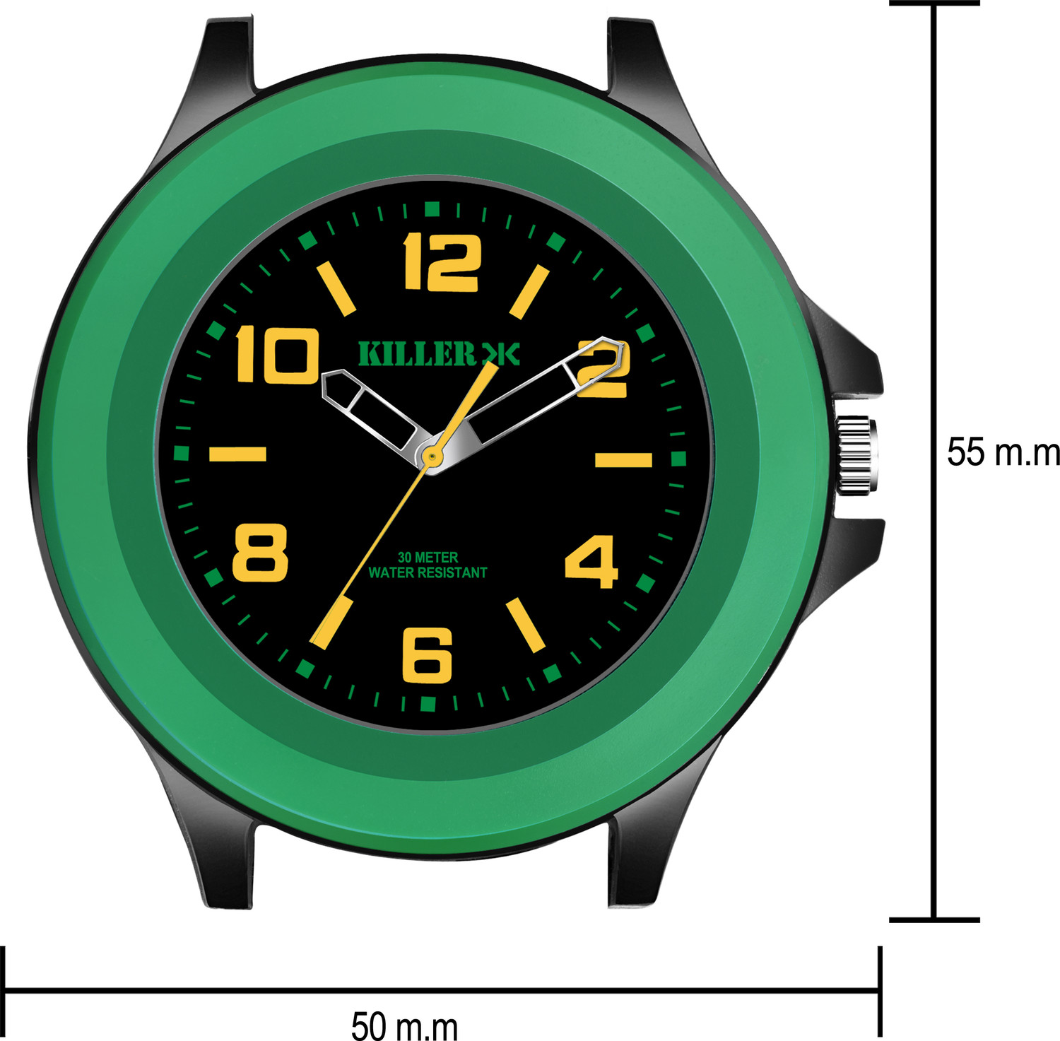 Image of KILLER K8010 Green Black K8010 Elevate your style with New Vibrant Colors Watch Analog Watch - For Boys