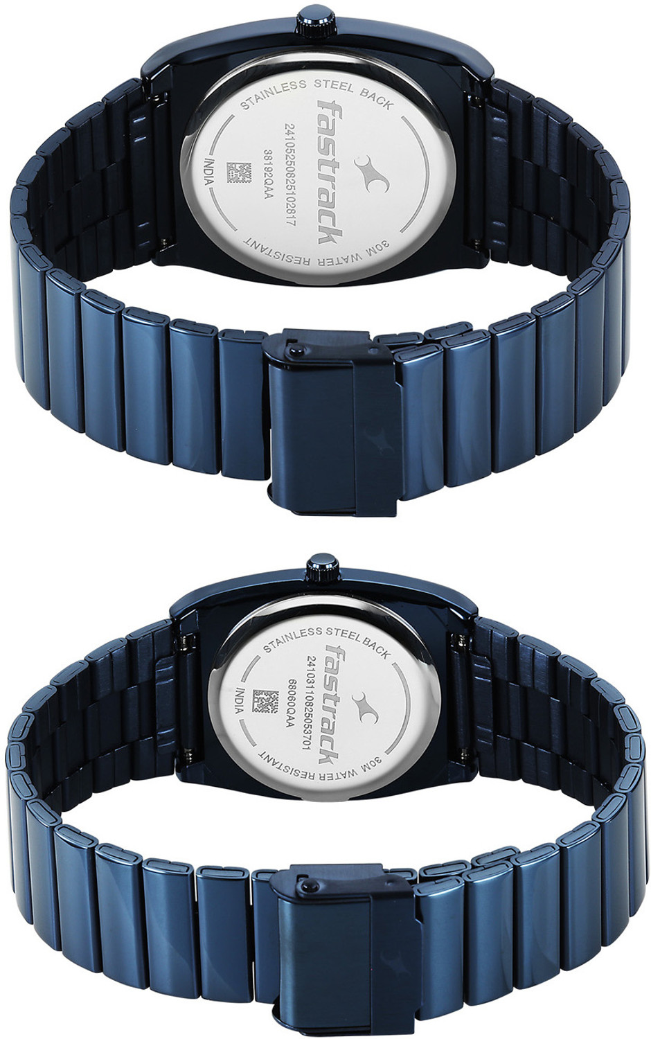 Image of Fastrack Mixmatched 5.0 Fastrack Mixmatched 5.0 Quartz Blue Dial Blue Stainless Steel Strap Analog Watch - For Couple