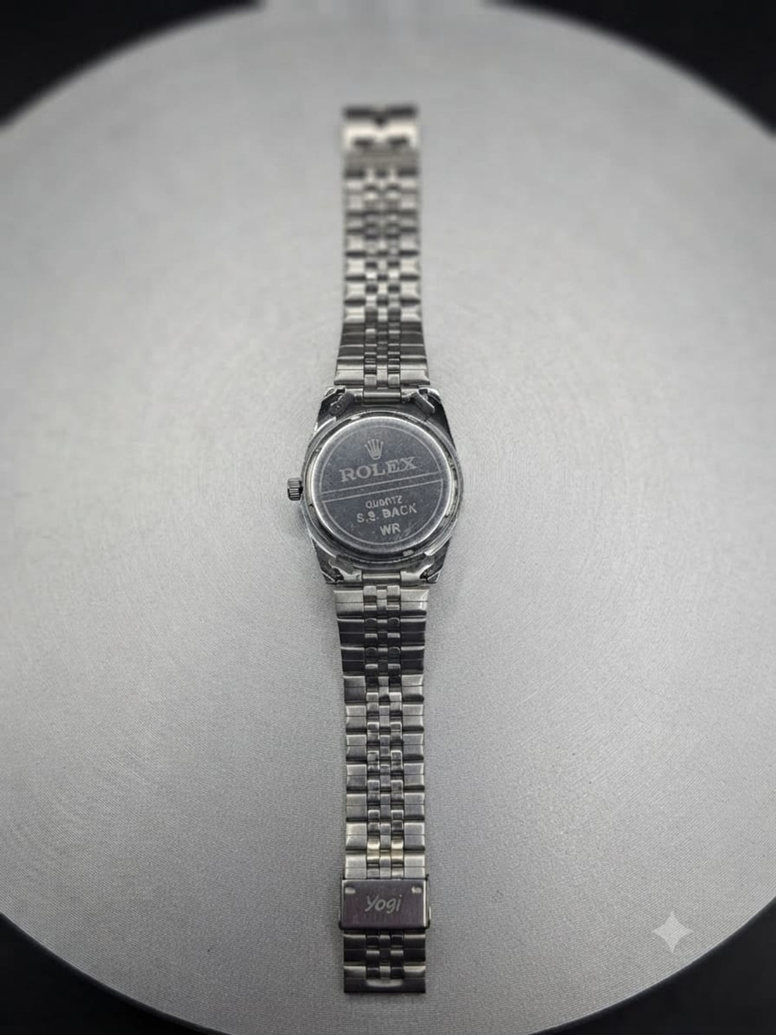 Image of Anika ROLXQ FORMAL SILVER STRIP GREEN DAIL 5544 ROLXQ FORMAL SILVER STRIP GREEN DAIL 5544 Analog Watch - For Men