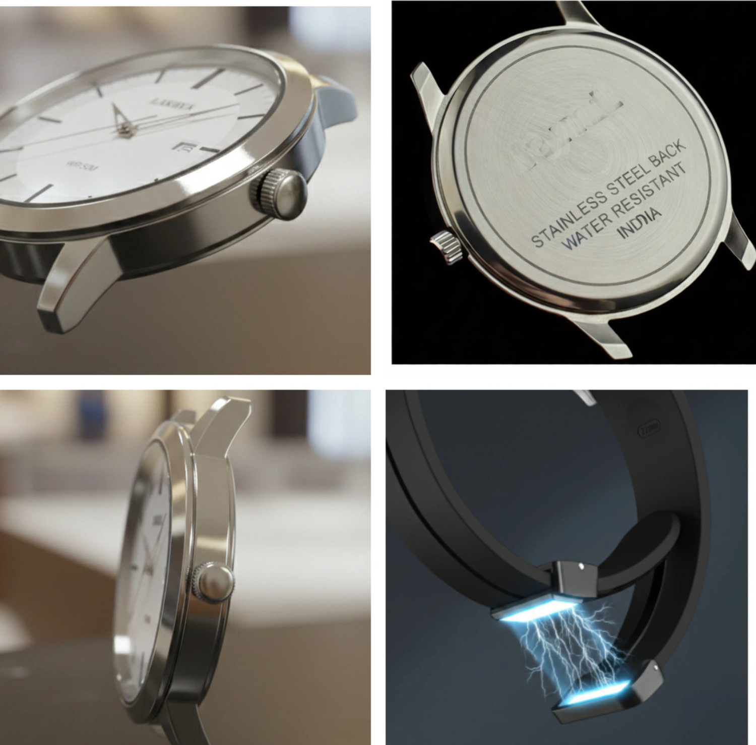 Image of ecombaba o22aa Men FAshion Trendy Magnetic Strap White Dial Analog Watch - For Men