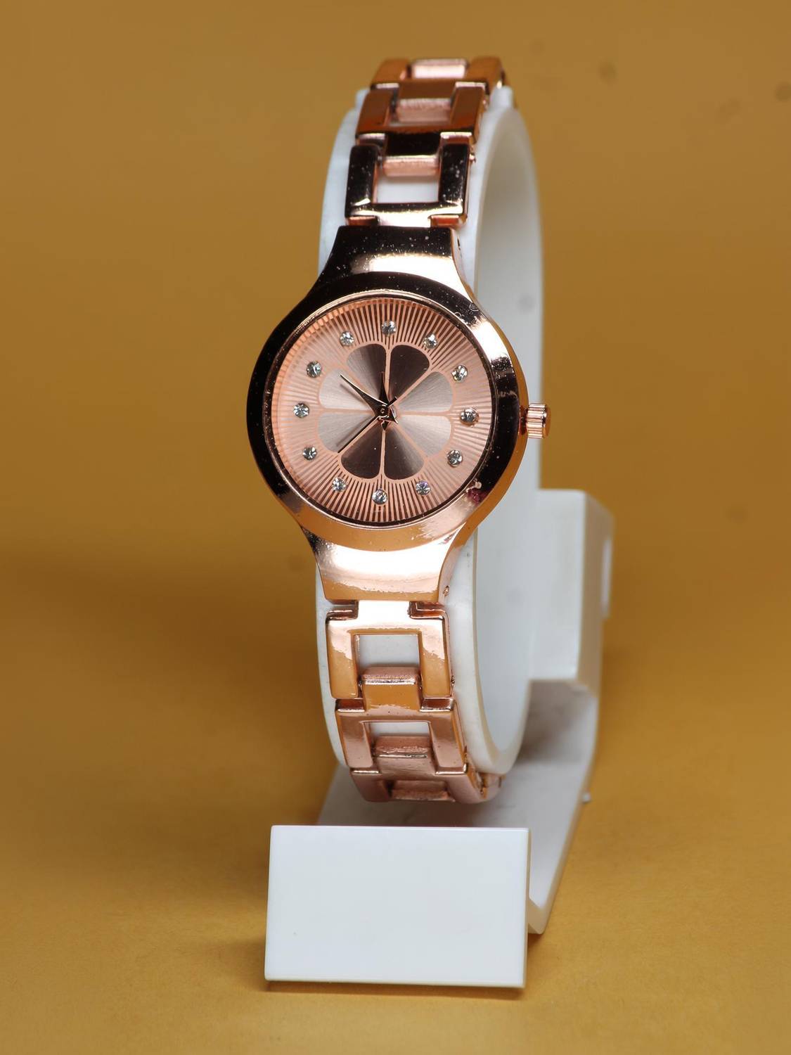 BHAKTVATSAL New Premium Quality Ethnic Flower Dial Designer metal Belt Analog Watch New Premium Quality Ethnic Flower Dial Designer metal Belt Analog Watch  - For Girls