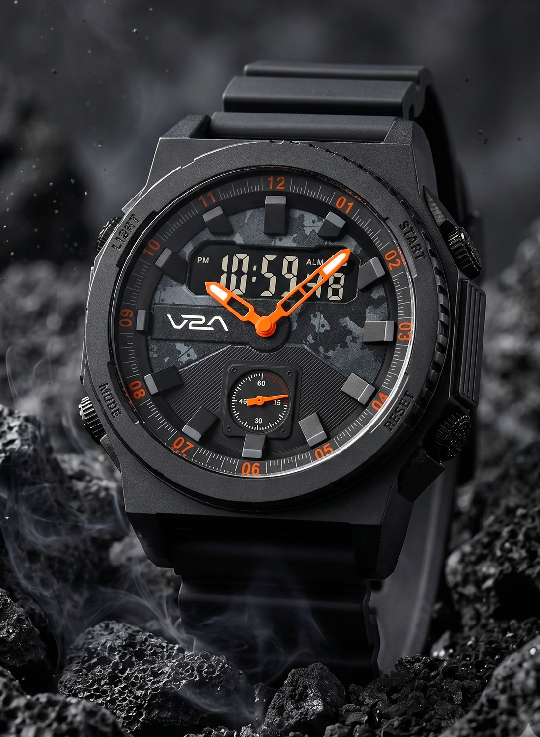 Image of V2A Styke 2855 Analog-Digital Watch for Men Sports & Outdoor Style Watch | 50M Waterproof Analog-Digital Watch - For Men