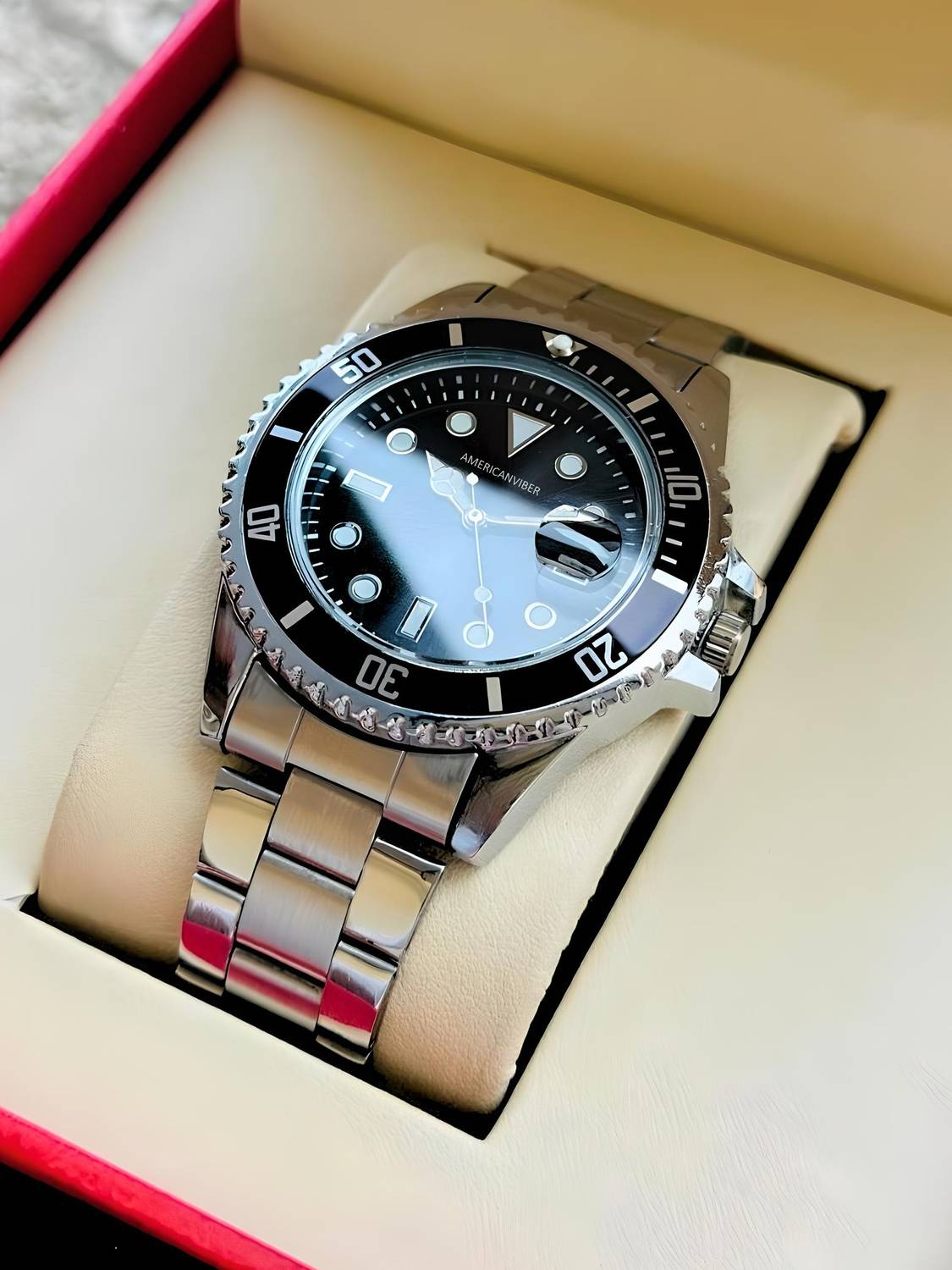 AMERICANVIBER DRM009 Black Analog Watch - Men - Image 1