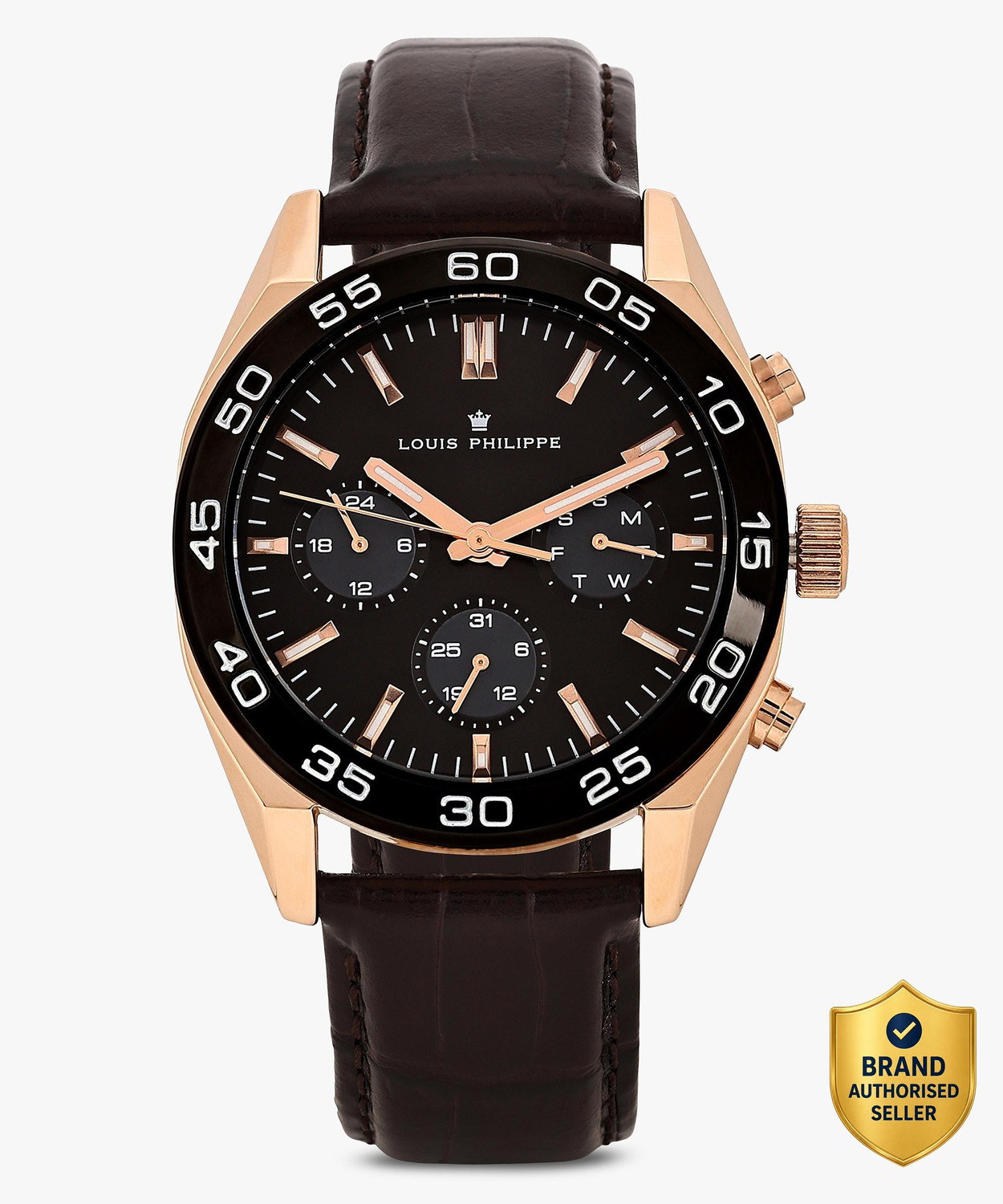 Image of Louis Philippe Multifunction Black Dial Analog Watch Analog Watch - For Men