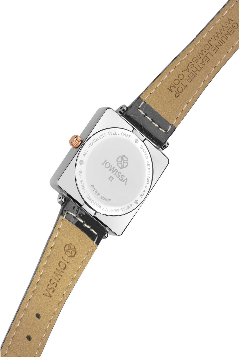 Image of Jowissa J8.786.M Swiss made Facet Princess Quartz Black Dial Analog Watch - For Women