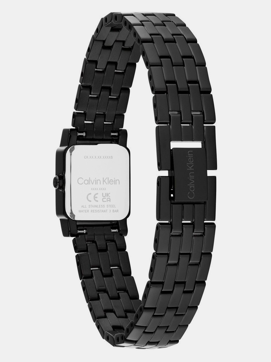 Image of Calvin Klein POISE Calvin Klein Poise Qtz Basic Mini Black Rectangle Dial Women's Watch - 25100163 Analog Watch - For Women