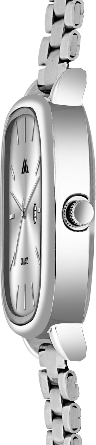Image of PRAIZY Date Functioning Square Dial Adjustable Chain Stainless Steel Analog Watch - For Men PZ-00851