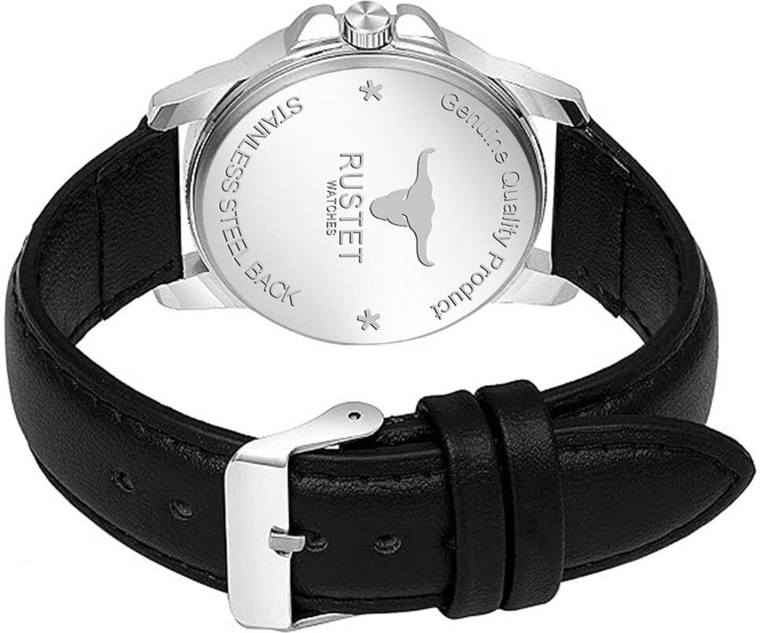 RUSTET Brown Leather Strap Watch for Boys - Image 5