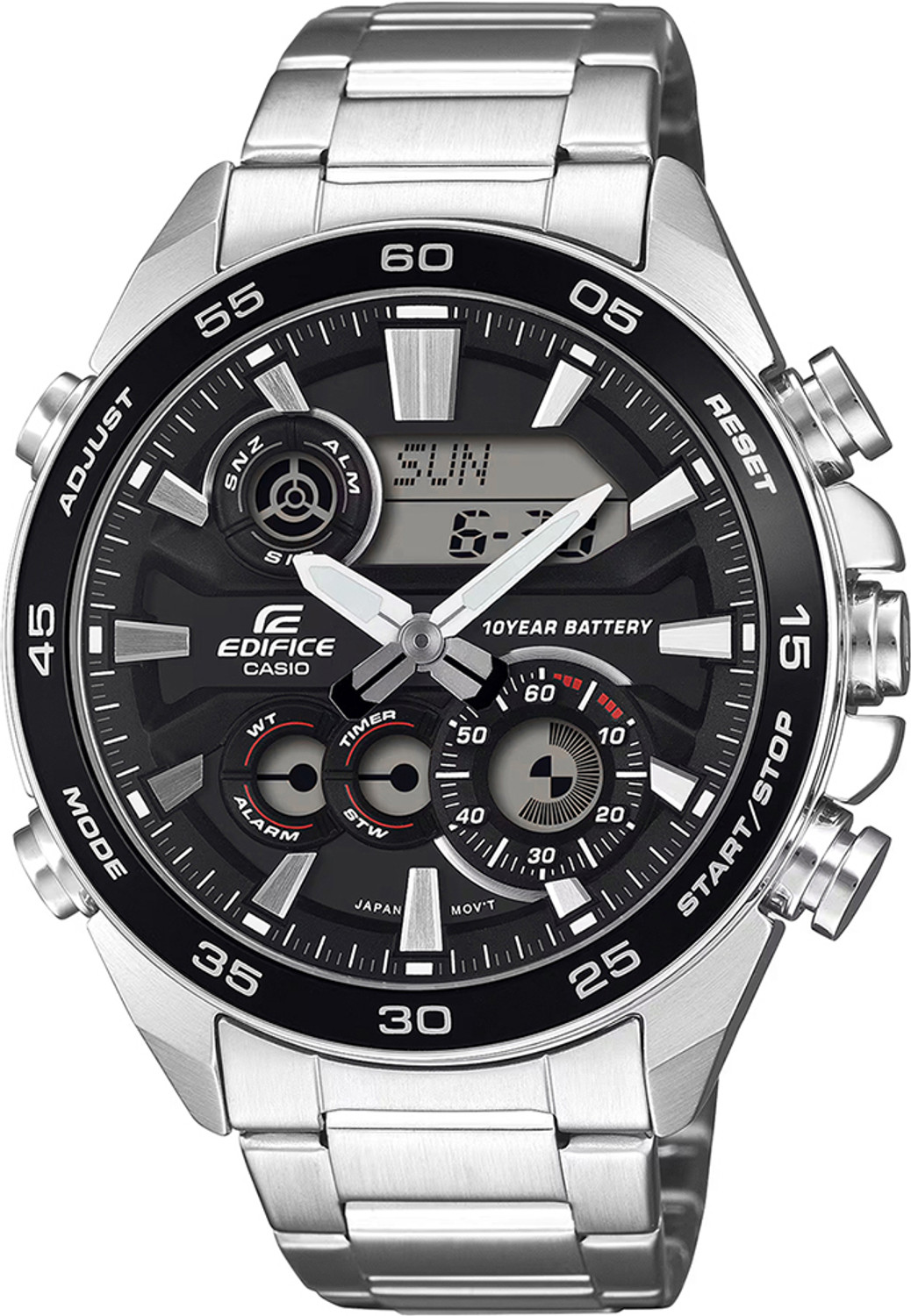 Image of CASIO ERA-130D-1ADF EDIFICE Analog-Digital Watch - For Men