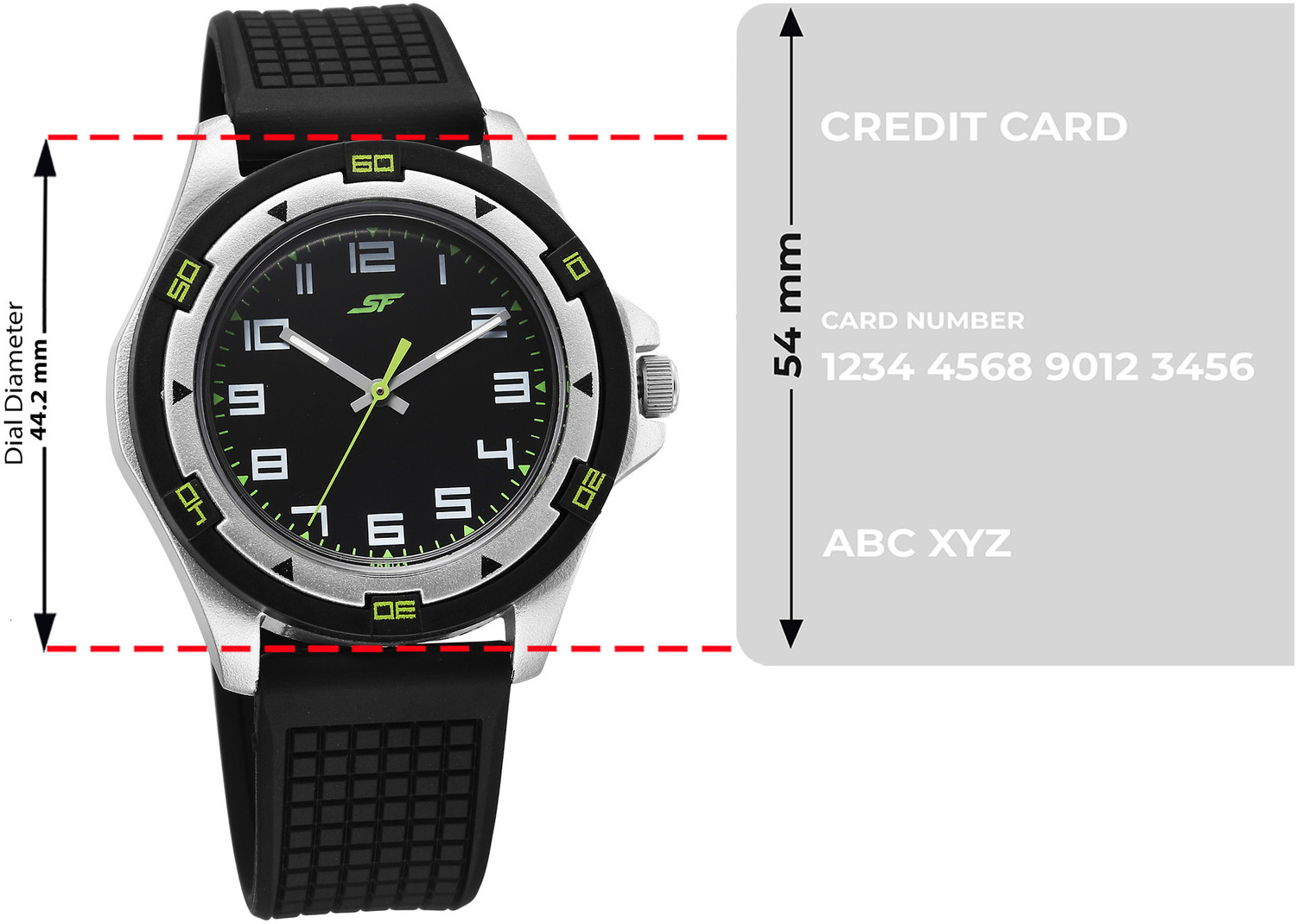 Image of SONATA Sporty Analog Analog Black Dail With Black Plastic Strap Analog Watch - For Men