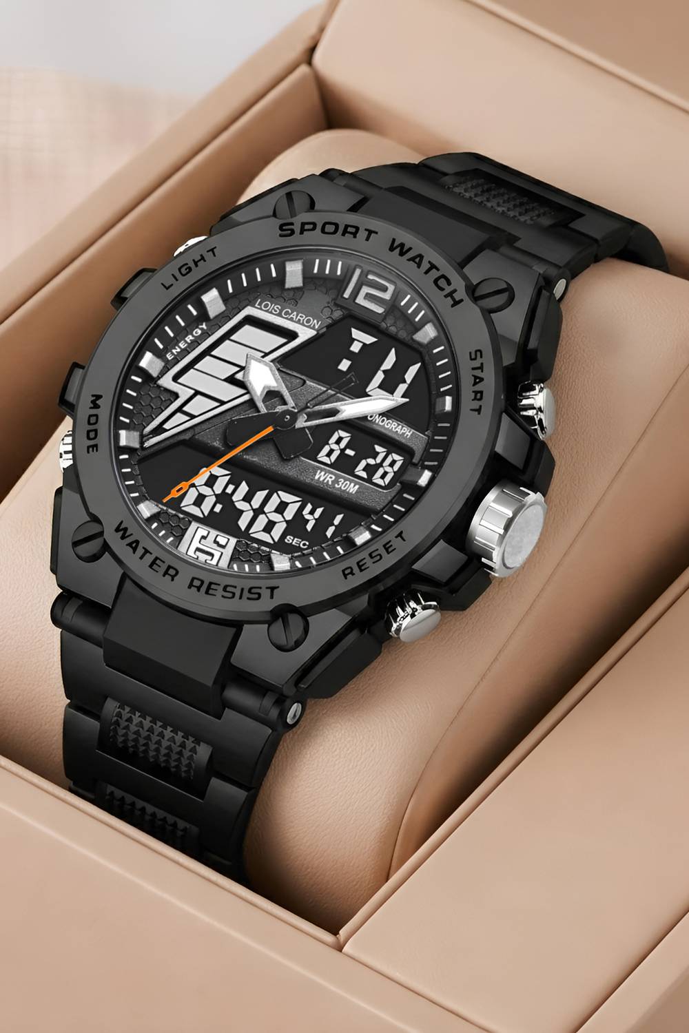 LOIS CARON LCDA8023 Analog Digital Watch for Men