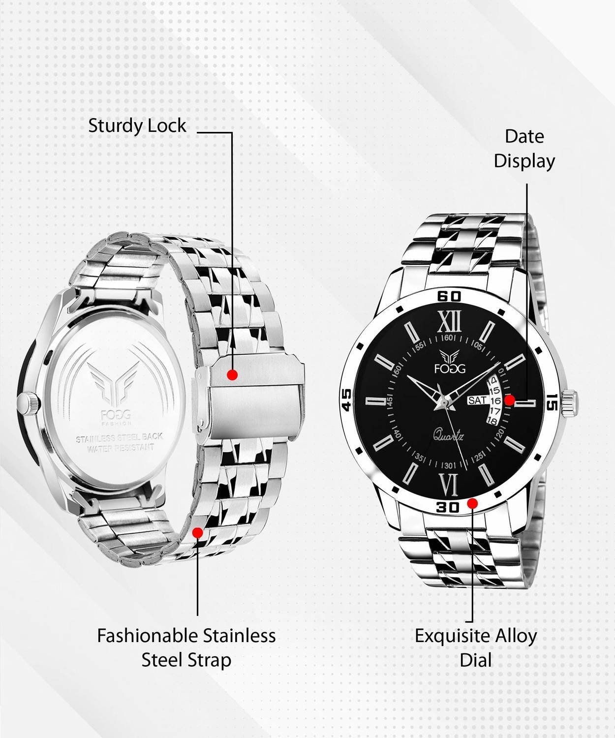 FOGG 2047-BK Analog Watch - Men - Image 3