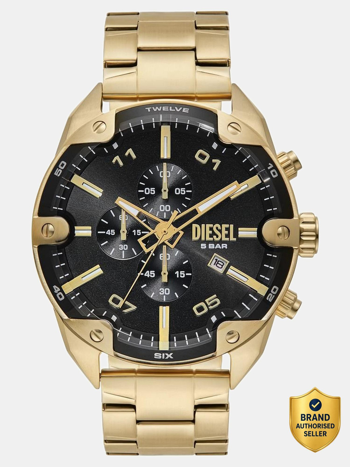 Image of DIESEL Spiked Spiked Analog Watch - For Men