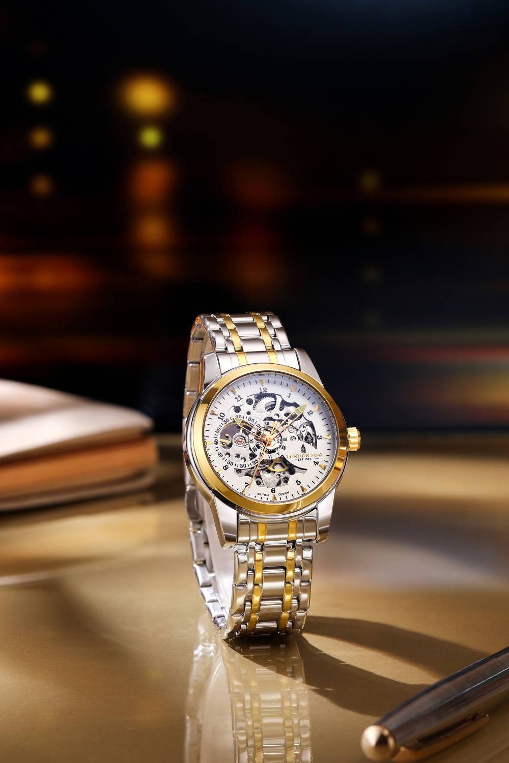 London Fog Richmond Mechanical Skeleton Watch - Image 3
