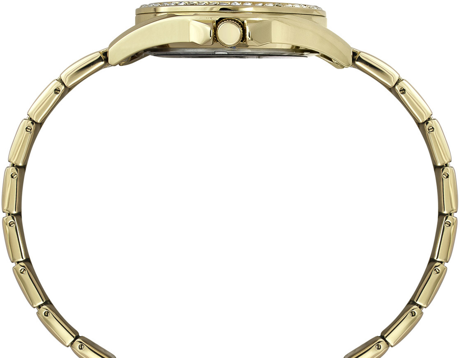 Image of TIMEX TWEL253SMU02 Round 38mm Green Dial Analog Watch - For Women
