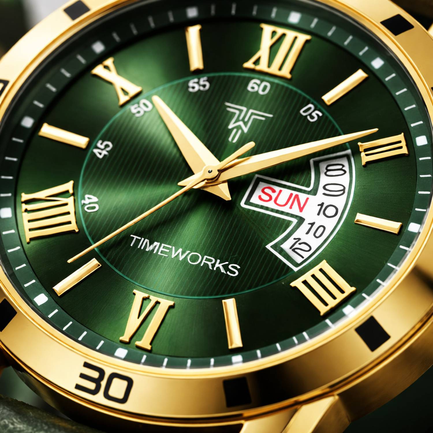TIMEWORKS 415YYM16 Green Dial Men's Watch - Image 4