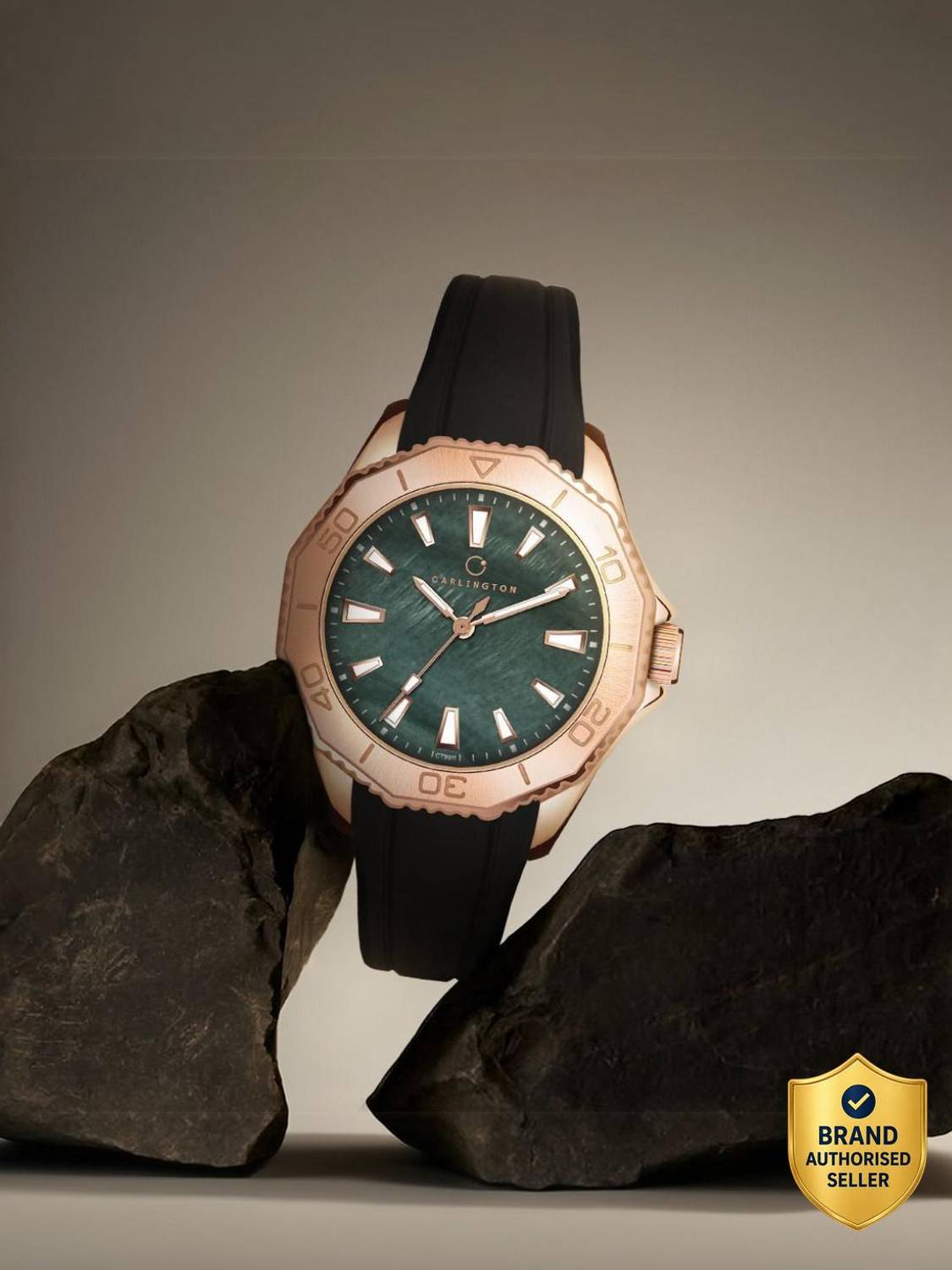 Carlington Legacy 9911 Rose Green Carlington Legacy Series Premium Ladies Wrist Watches Analog Watch  - For Women