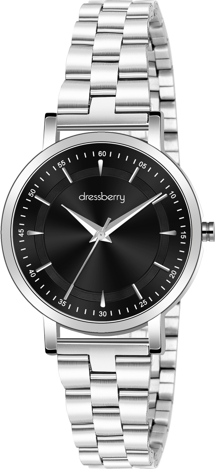 Image of Dressberry Dressberry Luxury-Inspired Watch with Bold Black Dial Design Analog Watch - For Women