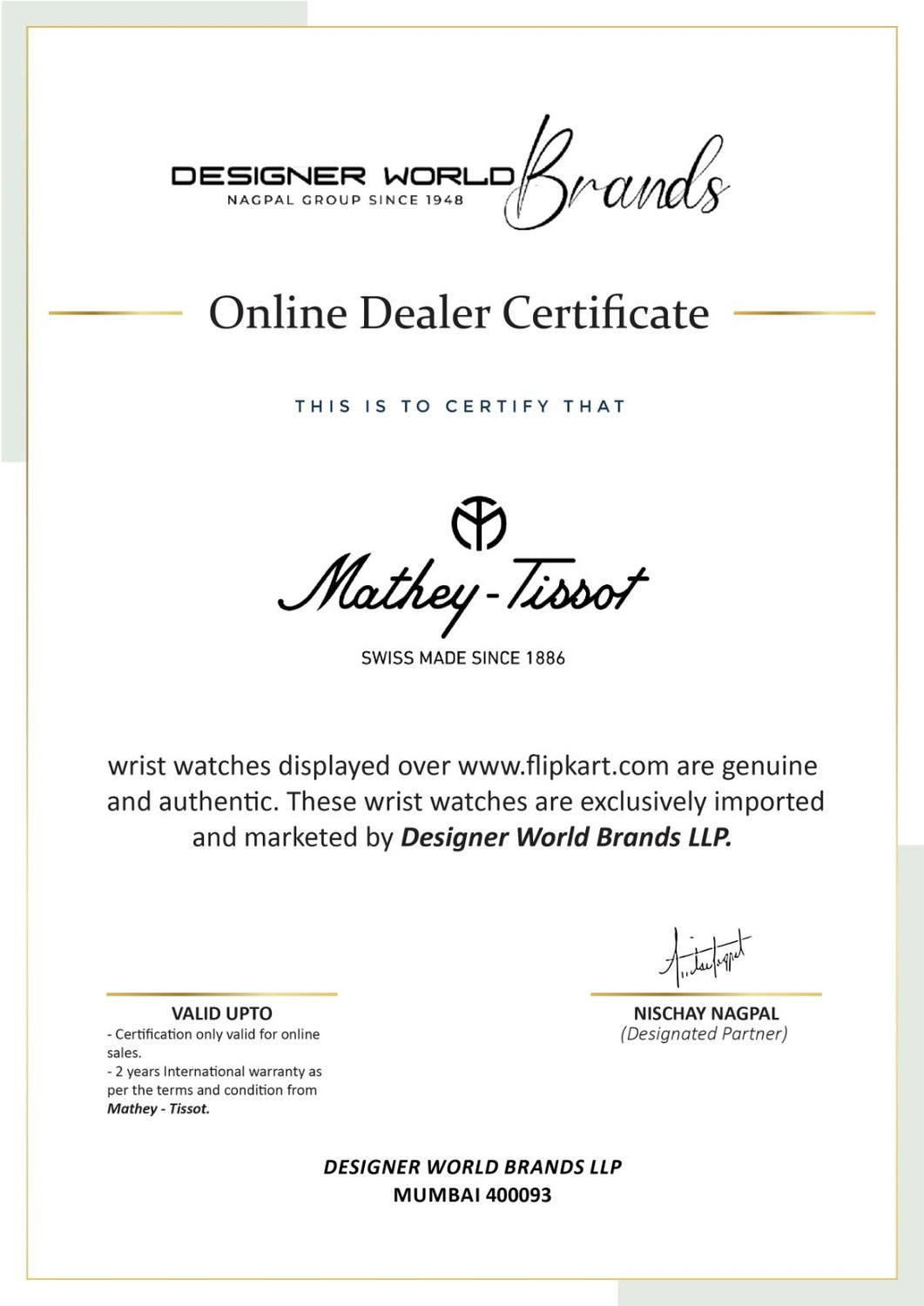 Image of Mathey-Tissot H7918ALV Swiss Made Monsoon Day-Date Quartz Green Dial Analog Watch - For Men