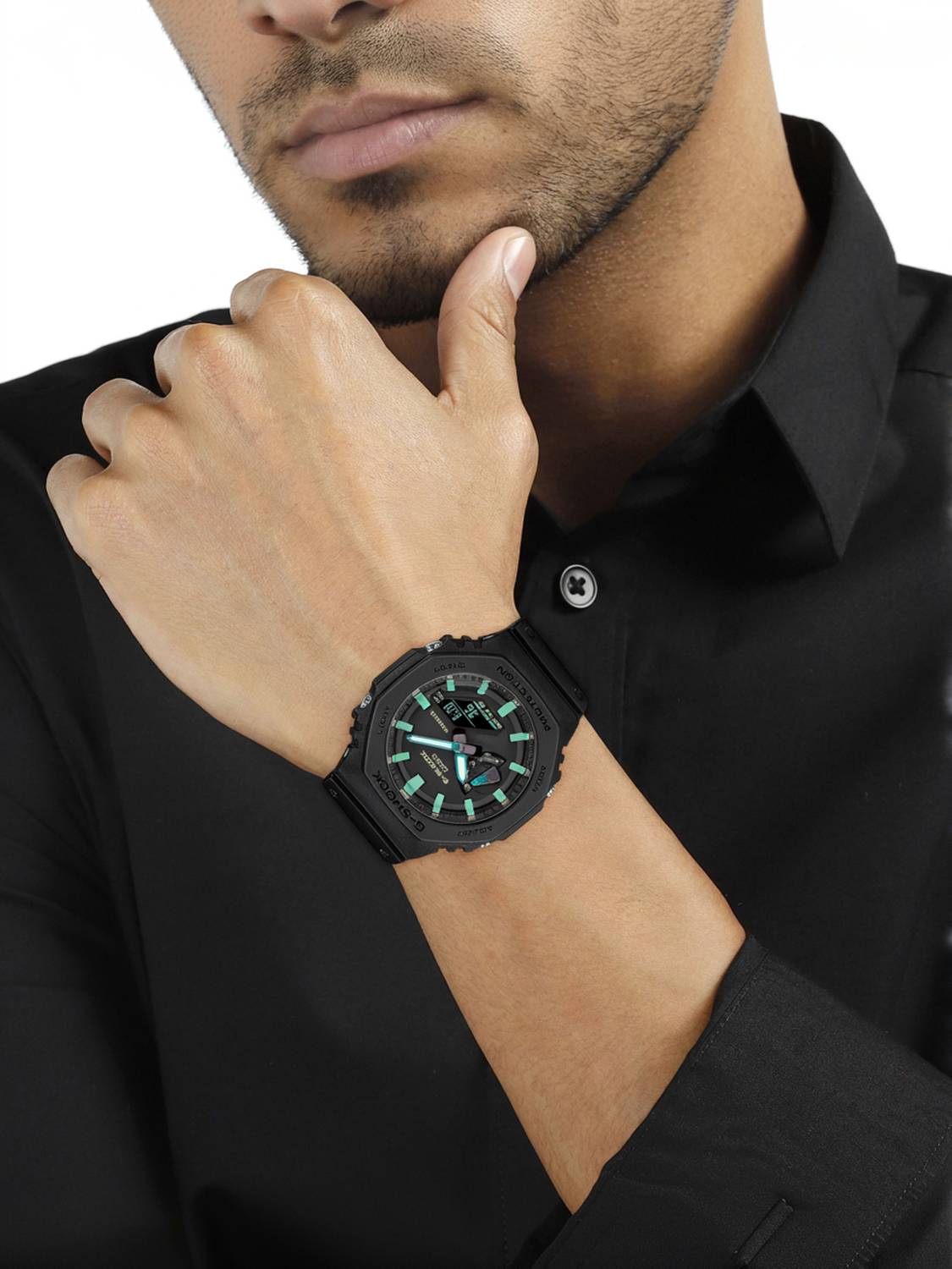 CASIO GA-2100RC-1ADR Black G-SHOCK Watch - Image 2