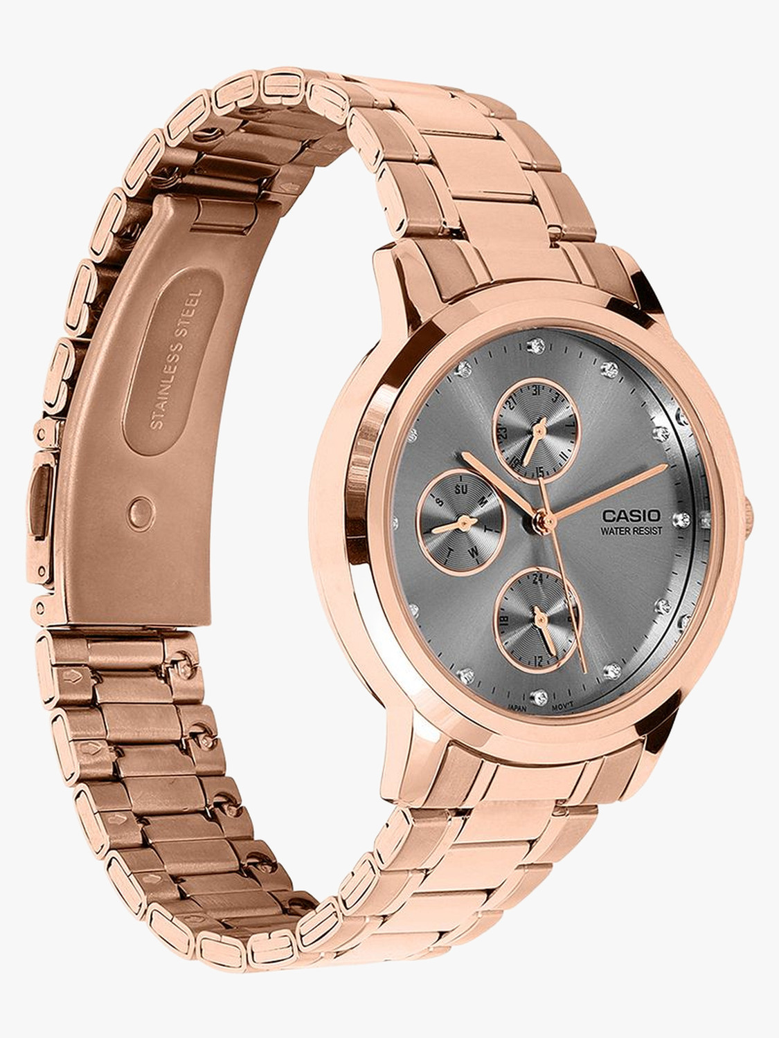 Image of CASIO LTP-SN6KR-8A ENTICER LADIES Analog Watch - For Women