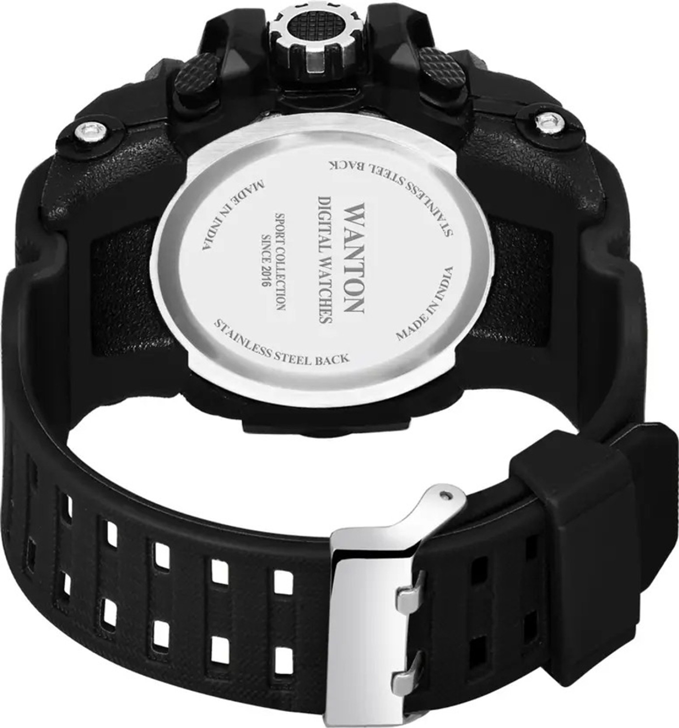 Image of ROZHOK Adventure Multifunctional Luxury Modern Analog-Digital For Men Sports Watches Black Analog-Digital Watch - For Men