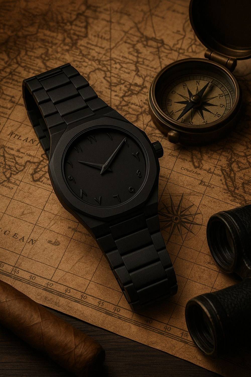 Auraa AURA BLACK WATCH ARABIC AURA 786 | BLACK ARABIC WATCH Analog