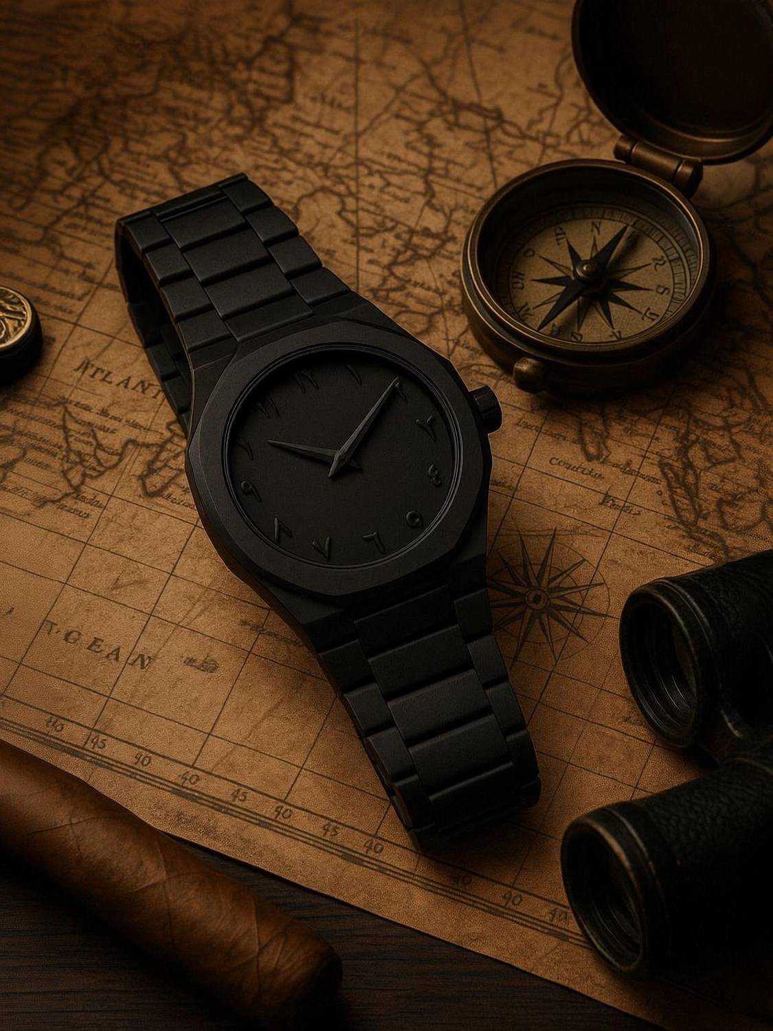 Auraa AURA BLACK WATCH ARABIC AURA 786 | BLACK ARABIC WATCH Analog