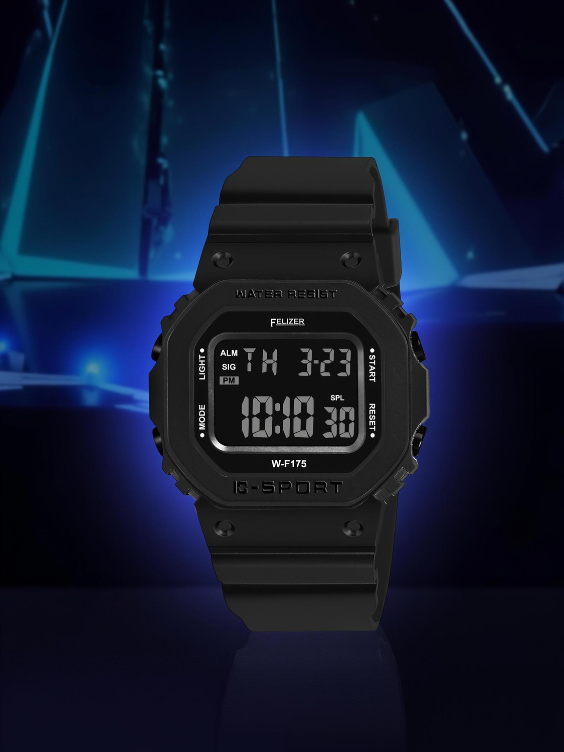 Image of Felizer Ultra Slim Square Digital Watch with Date Display Digital Watch - For Boys
