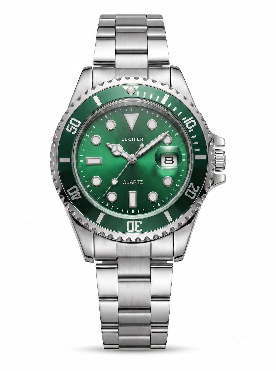 Lucifer Men's Analog Watch with Rotatable Bezel - Image 3
