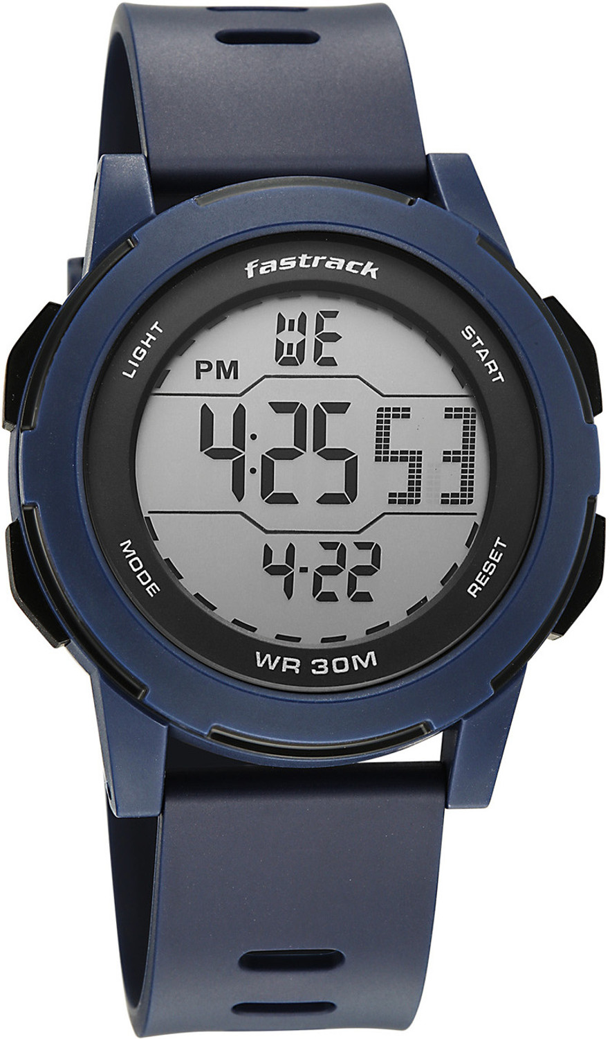 Image of Fastrack Streetstyle 8 Streetstyle 8 Digital Blue Case Blue Polyether Strap Digital Watch - For Men & Women