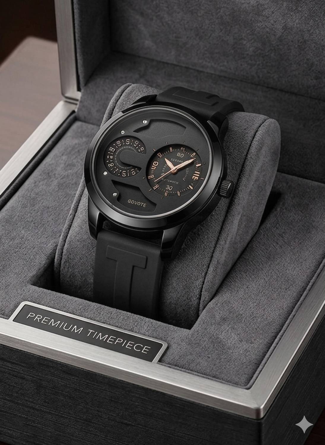 casera CS-161 Analog Watch - Black - Image 1