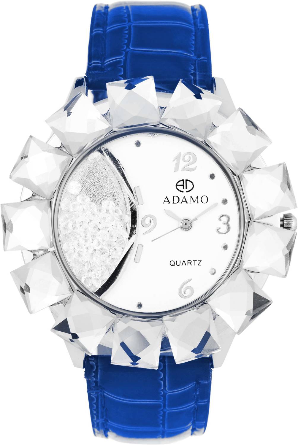 ADAMO ADELE wristwatch / watchs Scratch Resistant White Dial Round Shaped with Synthetic Leather Strap Premium watch for Women and Girls Analog Watch - For Women