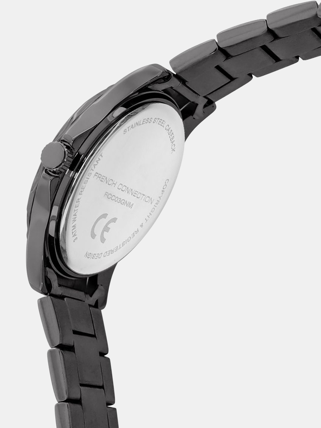 Image of French Connection FCC03GNM Grey Sunray Textured Dial | Analog Watch for Men's | FCC03GNM Analog Watch - For Men
