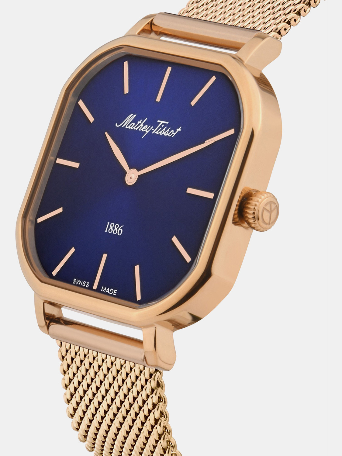 Image of Mathey-Tissot D7917PBU Swiss Made Blue Dial Analog Watch - For Women