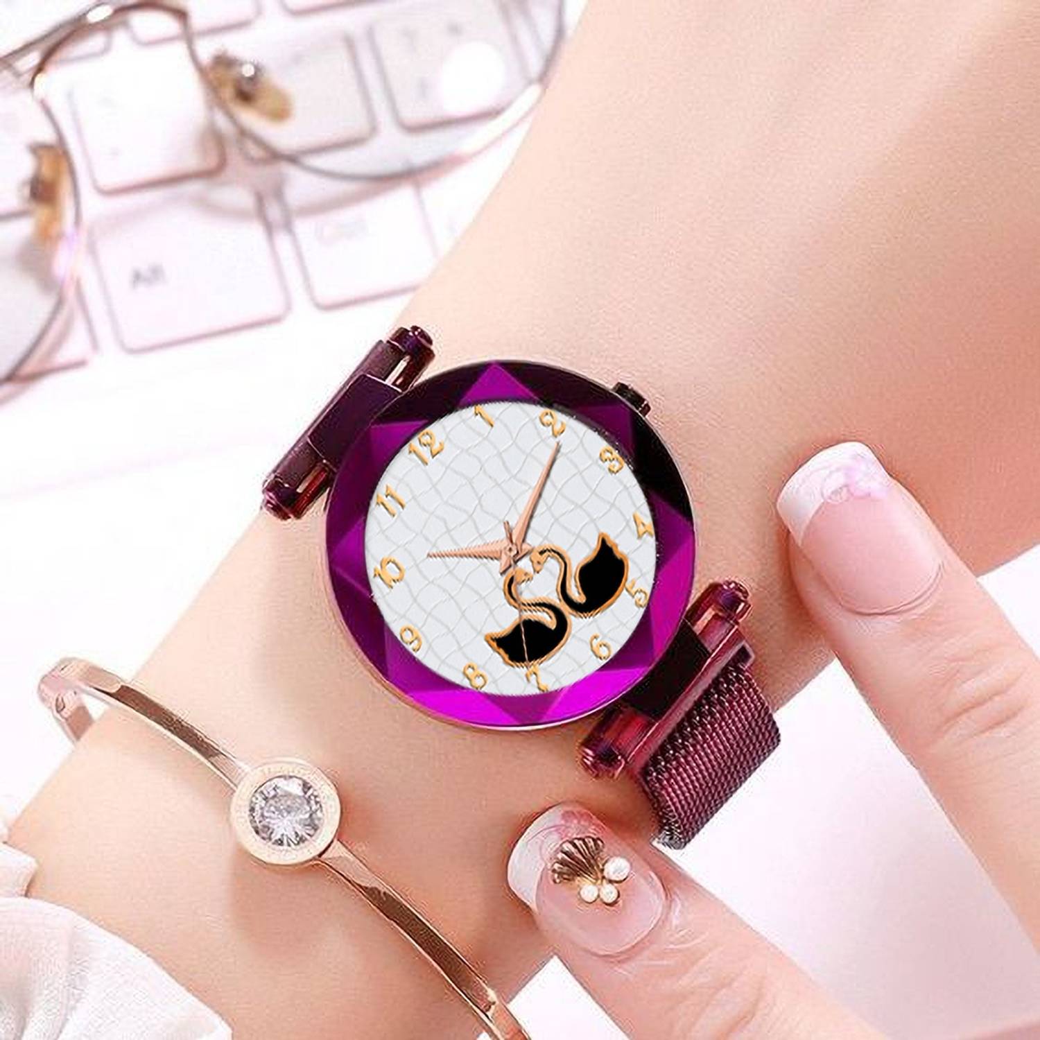 Bamford PURPLE Analog Watch - For Women