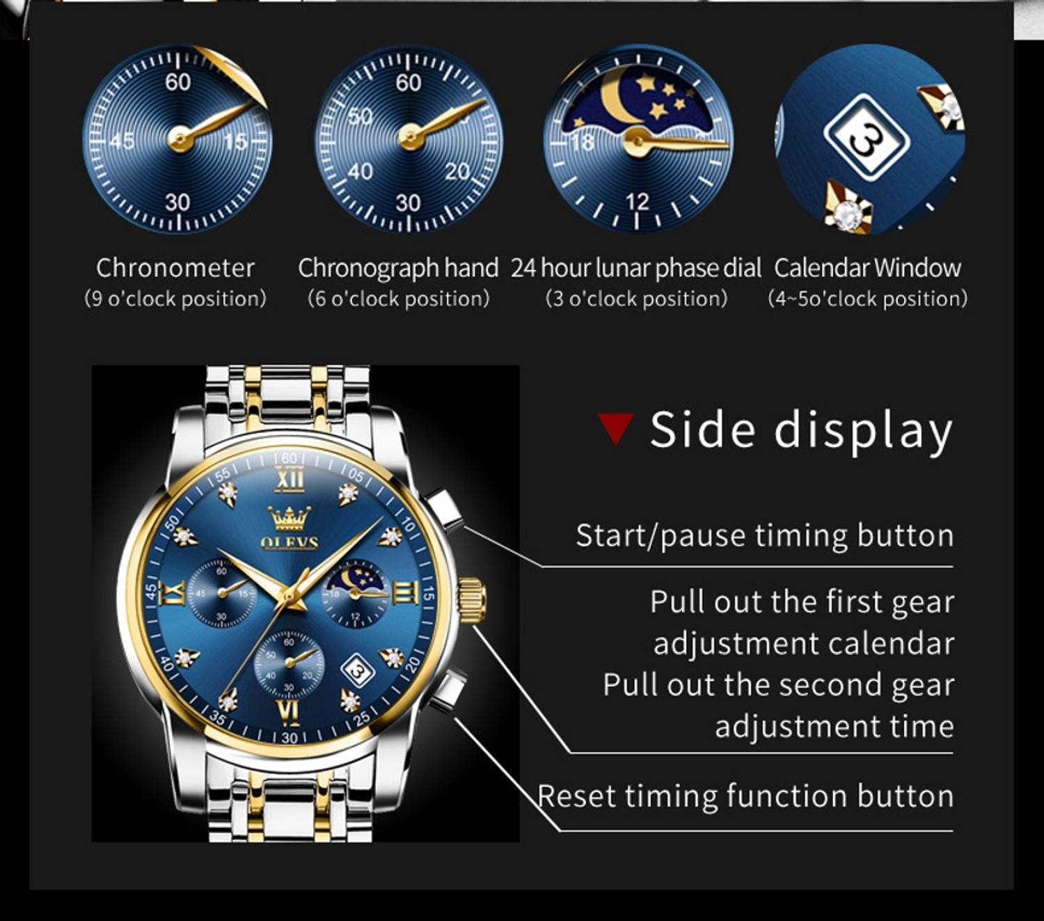 Image of OLEVS Analog Watch - For Men
