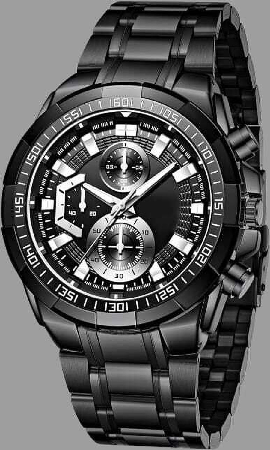 Image of OXCIA New Men Elegant Heavy Metal Design Watch Series-2026-BLACK Series-6-2026 Analog Watch - For Men