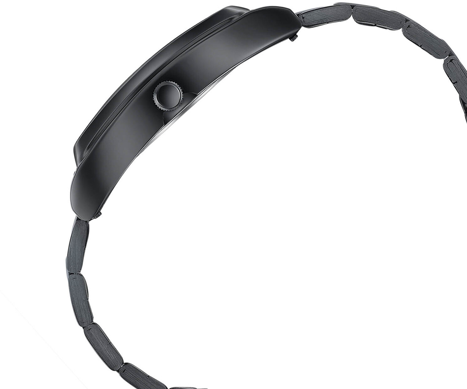 Image of SONATA Ascent Ascent Quartz Black Dial Black Metal Strap Analog Watch - For Men