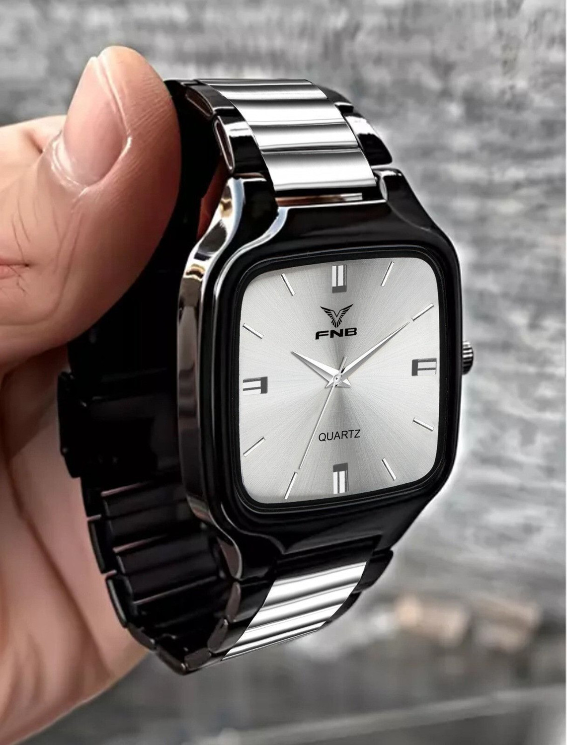 Image of FNBSTORE RD-1154 Elegant Series Square Analog Quartz For Men /Boys Analog Watch - For Men