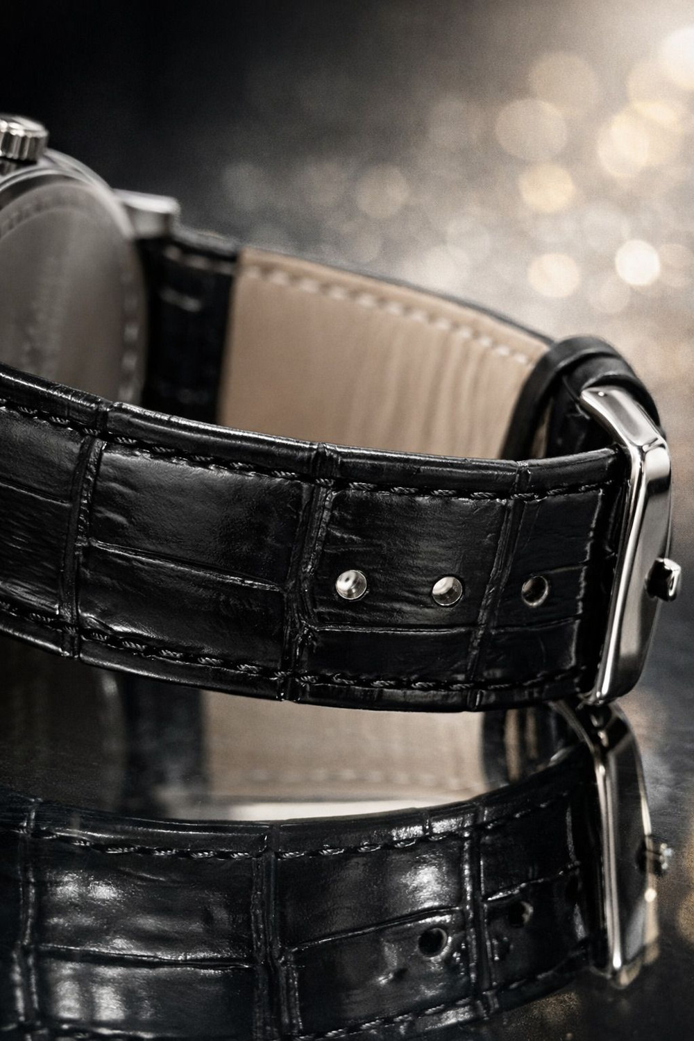 Image of shafs SHAFS MOON BLACK Analog Watch - For Men
