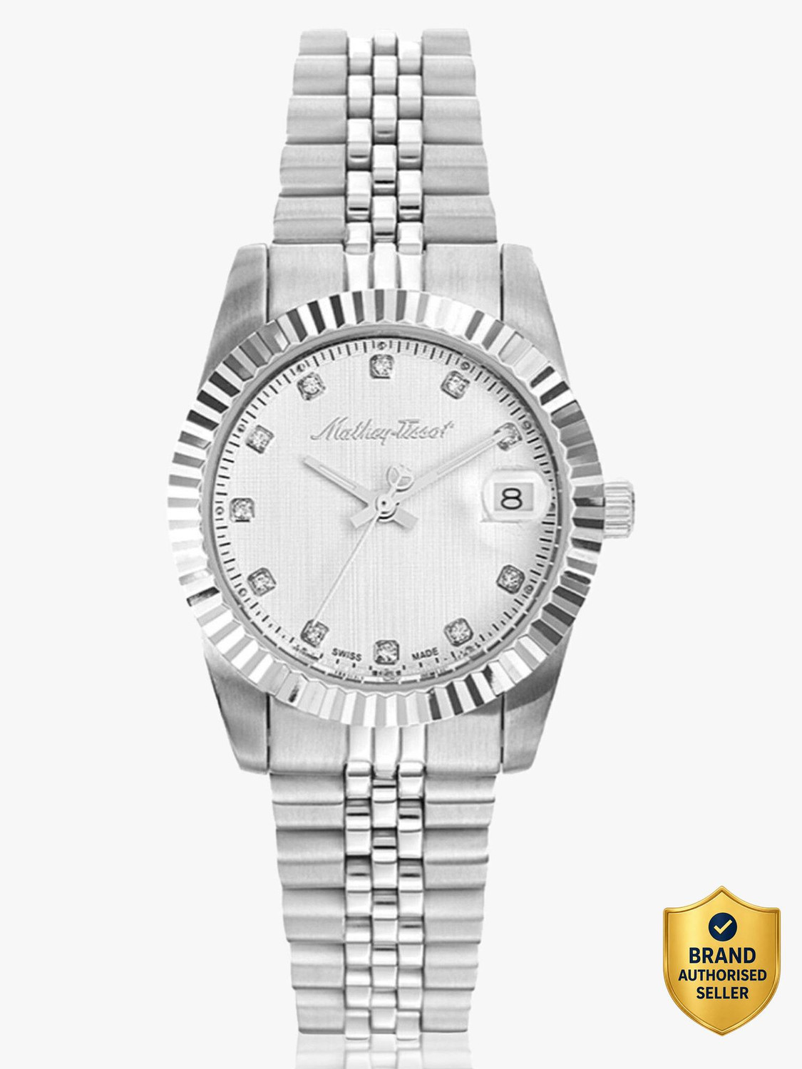 Image of Mathey-Tissot D810AI Swiss Made Quartz White Dial Analog Watch - For Women