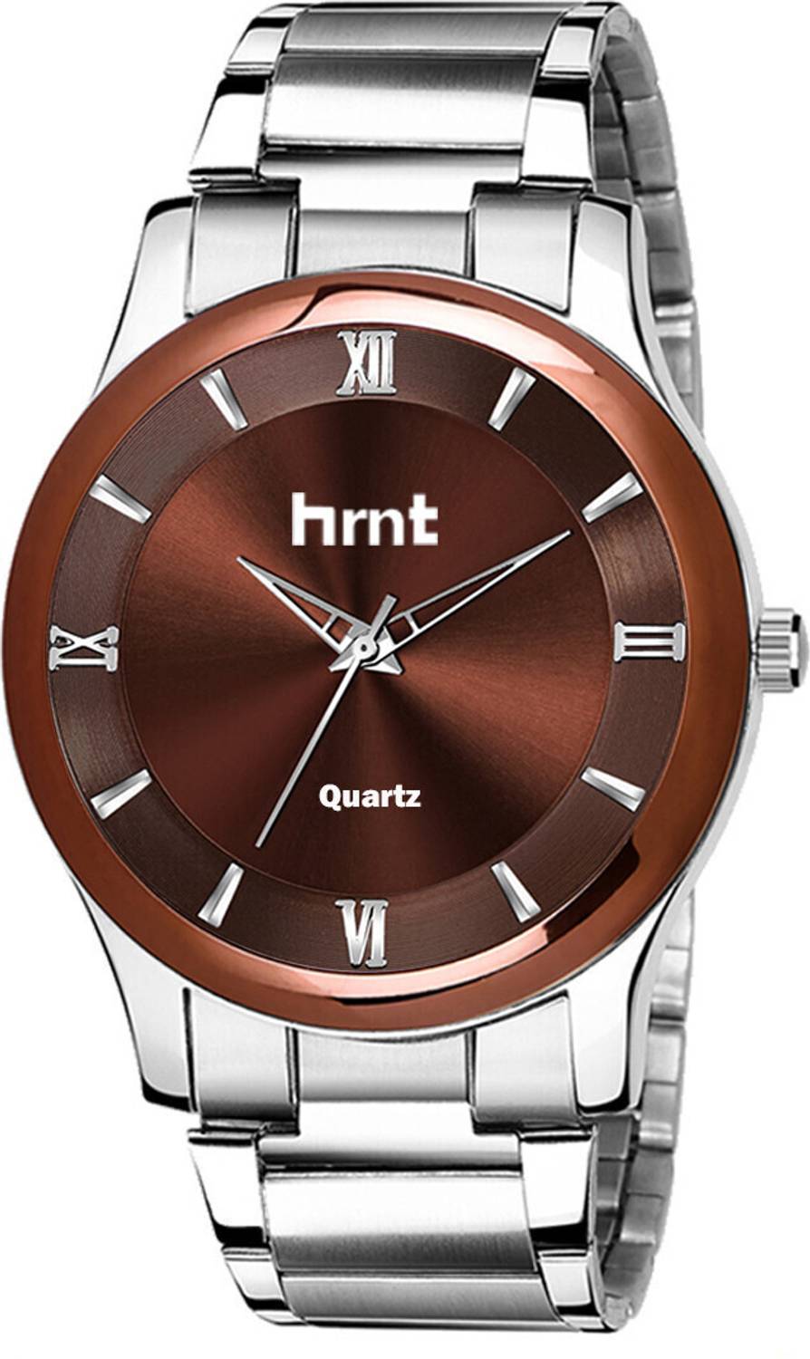 hrnt B9106 B9106 - Brown Hand Watch For Men & Wrist Chain Watch