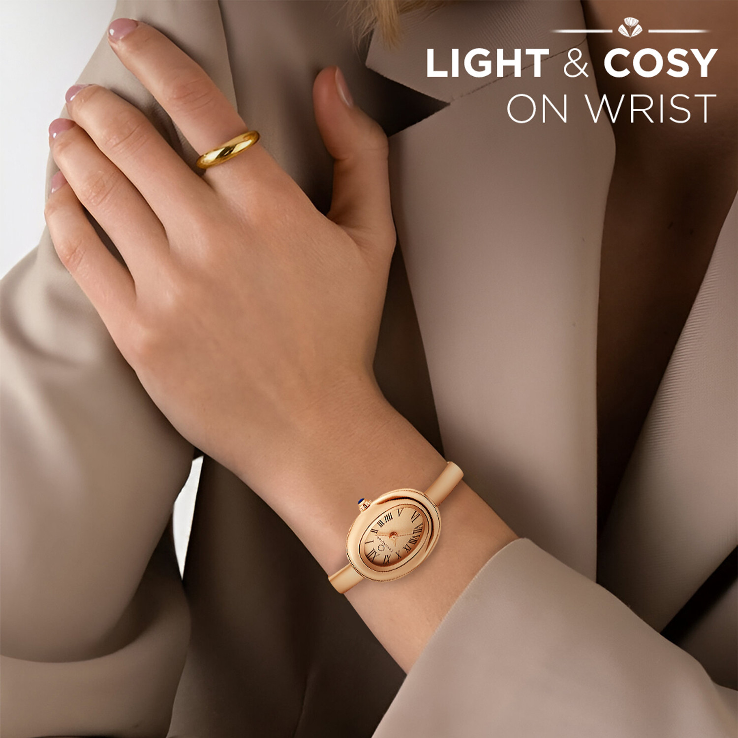 Image of Carlington CT 122 Rose Gold Carlington Diva Series Premium Ladies Wrist Watches Analog Watch - For Women