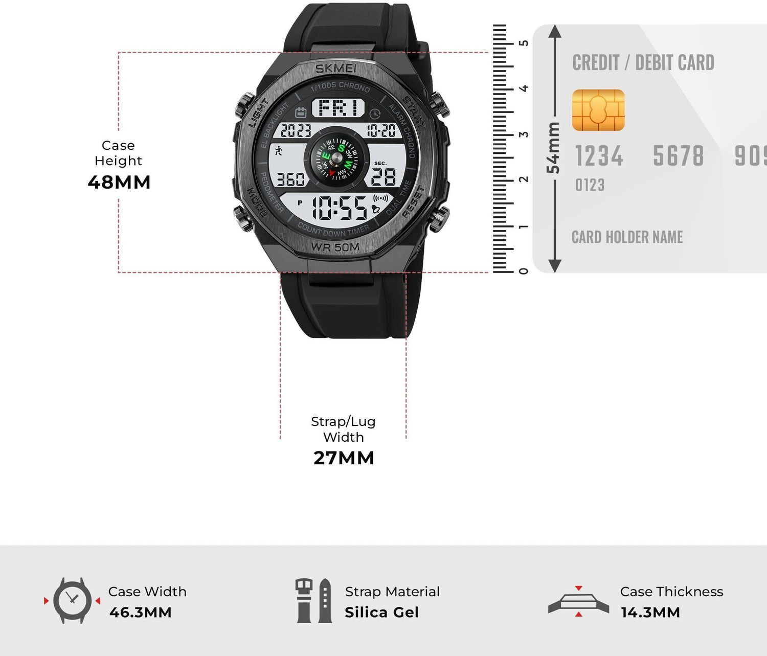 Image of SKMEI NA Skmei Digital Watch - For Men