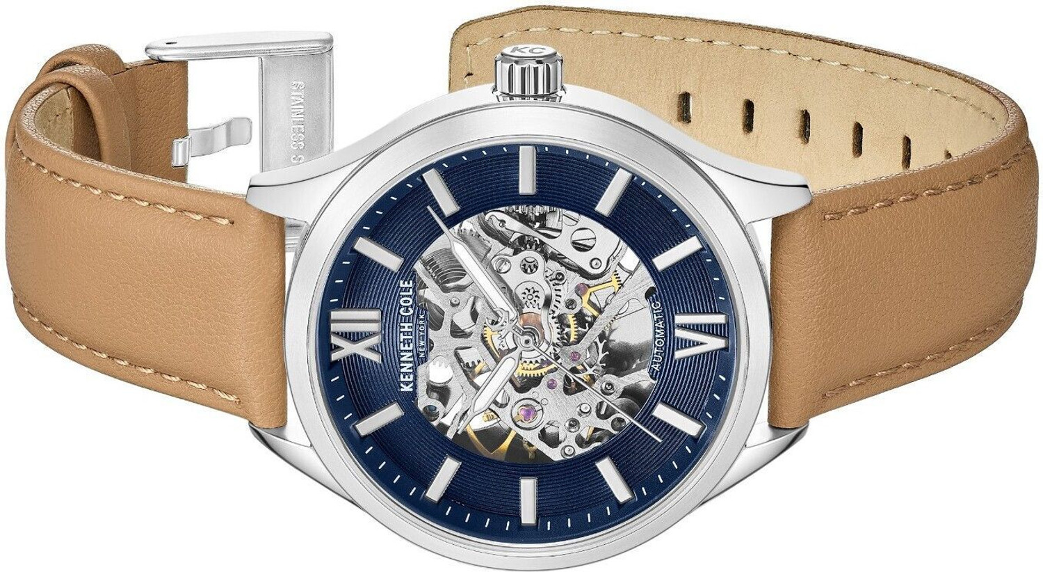 Image of Kenneth Cole Kenneth Cole Special 2025 Automatic Blue Round Dial Men's Watch / Analog Watch - For Men