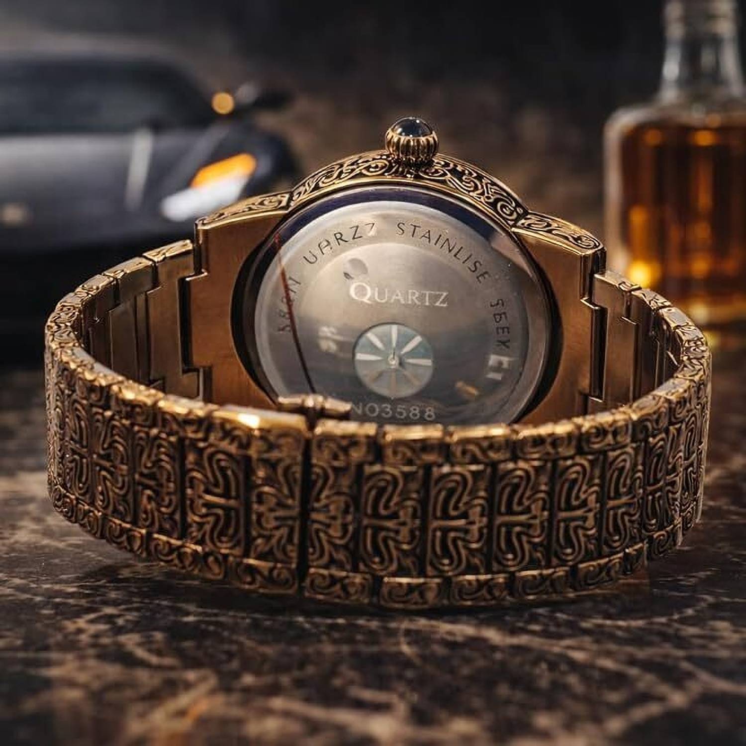 FOREST Men's Coffee Color Analog Watch - Image 4