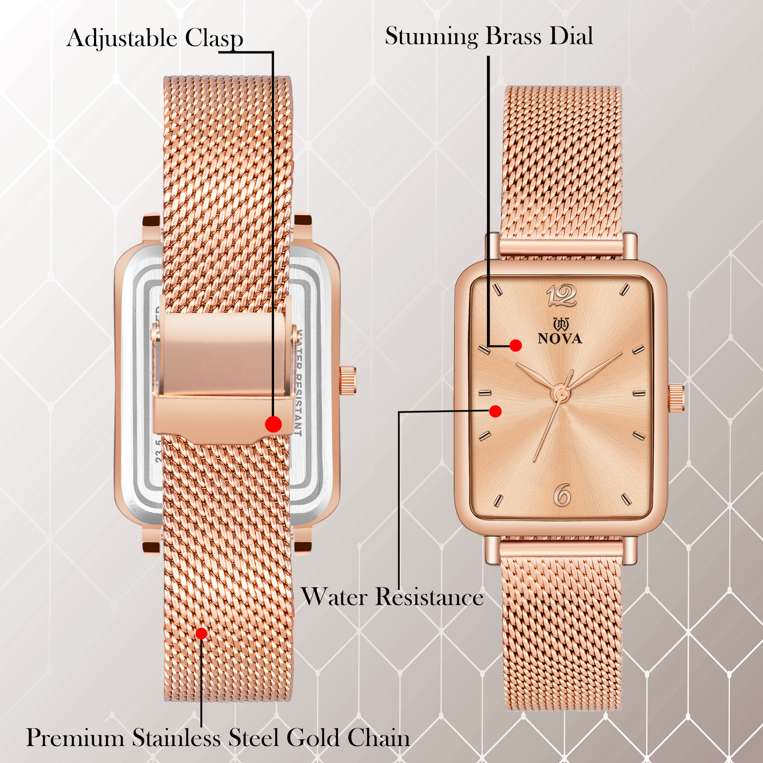 Image of NOVA Luxe Premium Range Analog Watch - For Women