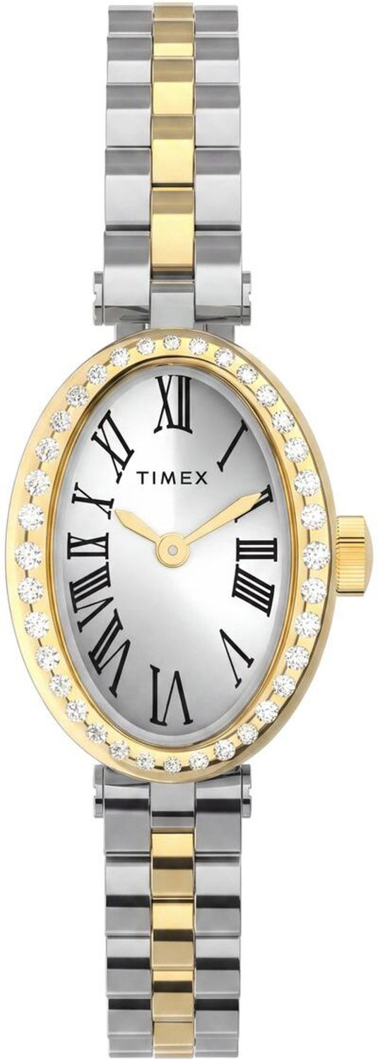 Image of TIMEX Silver Oval Dial Analog Watch - For Women TW2Y90200UJ